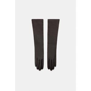 ZARA 100% LEATHER LONG GLOVES